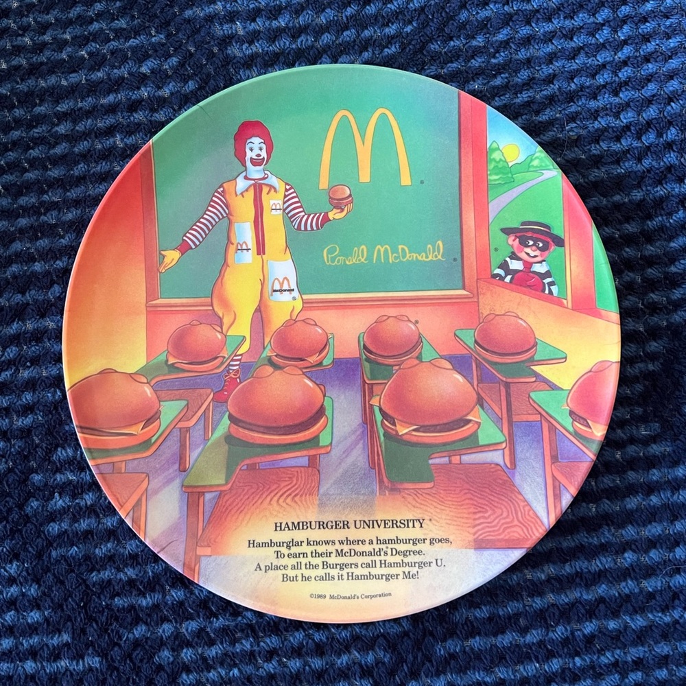 McDonald’s Plates Collection 9 Plates Between 1989 & 2000 Mint Condition!!